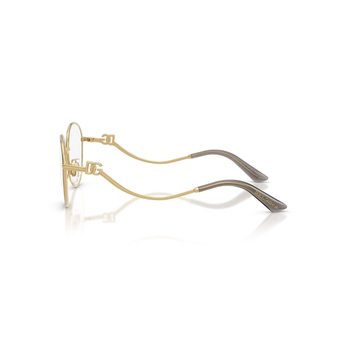 Óculos de Grau Dolce & Gabbana 0DG1365 1334 53 Metal Preto e Dourado