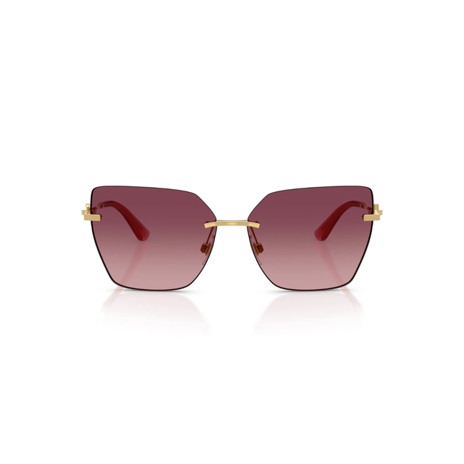 Óculos de Sol Dolce & Gabbana 0DG2321 02/8D 62 Metal Dourado com lentes na cor Rosa Degradê 2