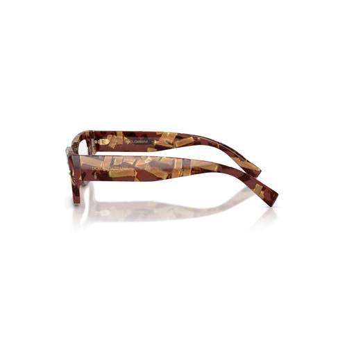 Óculos de Grau Dolce & Gabbana 0DG3387 3462 53 Acetato Marrom Mesclado