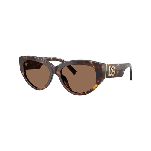 Óculos de Sol Dolce & Gabbana 0DG4514 502/7355 Acetato Marrom Mesclado com lentes na cor Marrom