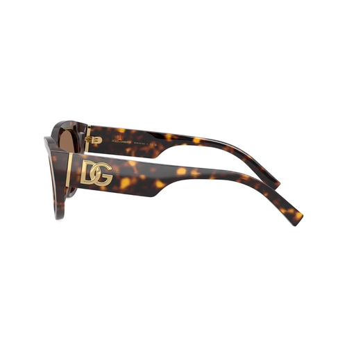 Óculos de Sol Dolce & Gabbana 0DG4514 502/7355 Acetato Marrom Mesclado com lentes na cor Marrom