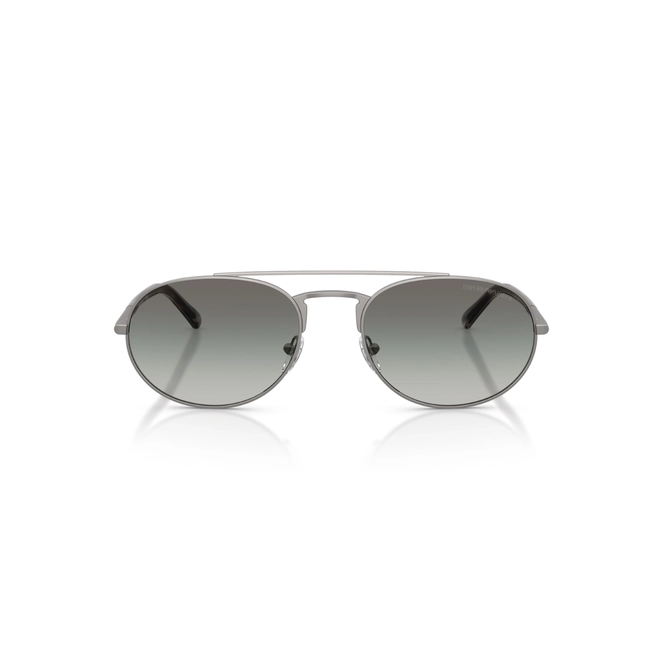 Óculos de Sol Emporio Armani 0EA2171 30031157 Metal Prata com lentes na cor Cinza Degradê 2