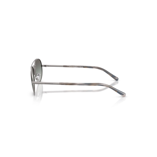 Óculos de Sol Emporio Armani 0EA2171 30031157 Metal Prata com lentes na cor Cinza Degradê 3
