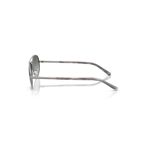 Óculos de Sol Emporio Armani 0EA2171 30031157 Metal Prata com lentes na cor Cinza Degradê