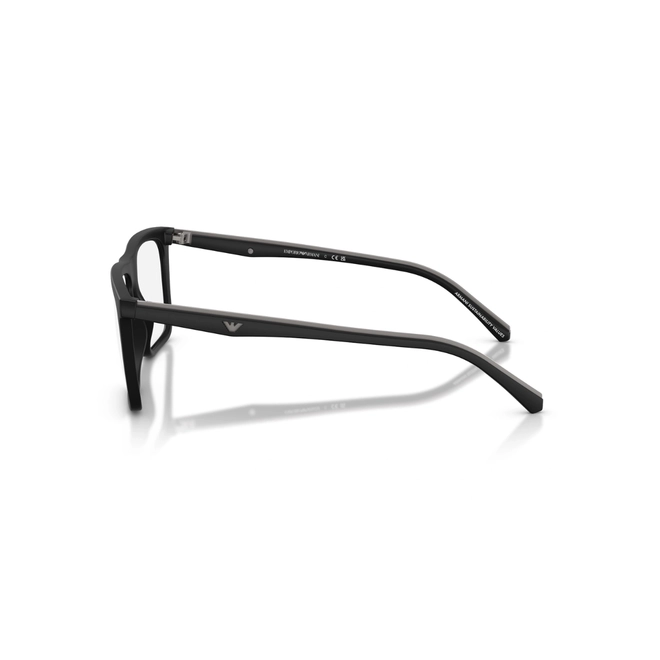 Óculos de Grau Emporio Armani 0EA4258 50011W56 Acetato Preto com Clip-Ons na cor Cinza e Marrom Degradê 3