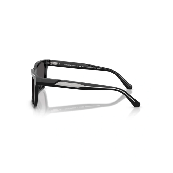 Óculos de Sol Emporio Armani 0EA4262U 50178757 Acetato Preto com lentes na cor Cinza 3