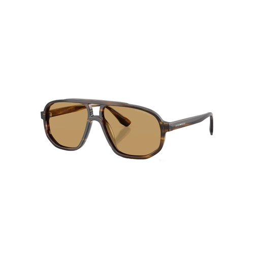 Óculos de Sol Emporio Armani 0EA4263U 63267357 Acetato Marrom Mesclado com lentes na cor Marrom