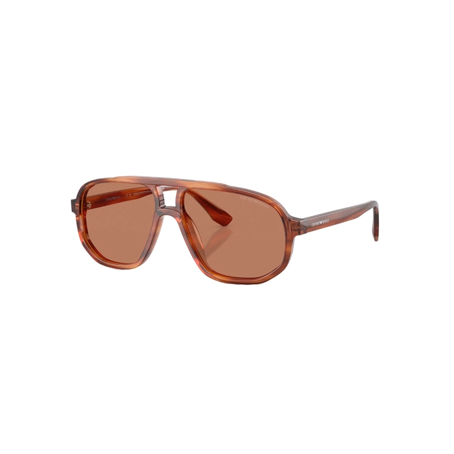 Óculos de Sol Emporio Armani 0EA4263U 63297357 Acetato Marrom Mesclado com lentes na cor Marrom 1