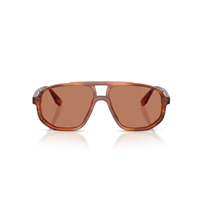 Óculos de Sol Emporio Armani 0EA4263U 63297357 Acetato Marrom Mesclado com lentes na cor Marrom 2