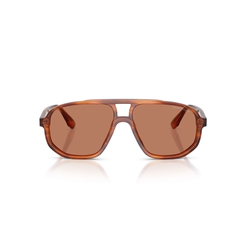 Óculos de Sol Emporio Armani 0EA4263U 63297357 Acetato Marrom Mesclado com lentes na cor Marrom