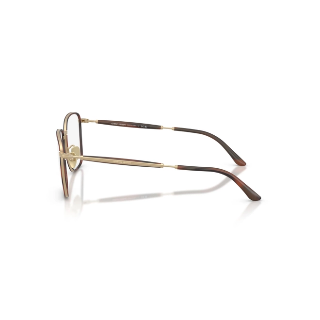 Óculos de Grau Giorgio Armani 0AR5160J 3415 54 Metal Marrom Mesclado e Dourado 3