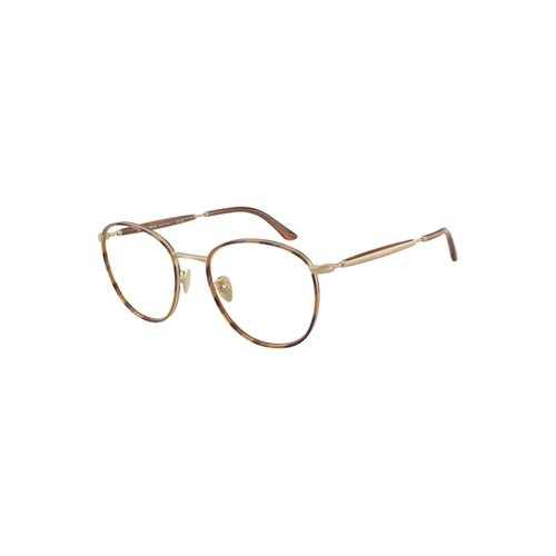 Óculos de Grau Giorgio Armani 0AR5161J 3002 52 Metal Marrom Mesclado e Dourado