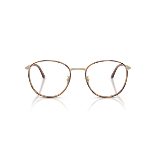 Óculos de Grau Giorgio Armani 0AR5161J 3002 52 Metal Marrom Mesclado e Dourado