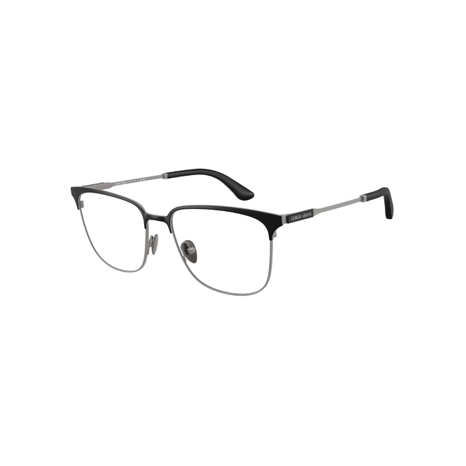 Óculos de Grau Giorgio Armani 0AR5163 3420 55 Metal Preto e Cinza 1