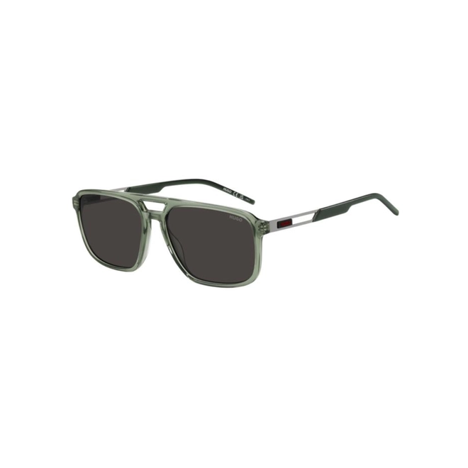 Óculos de Sol Hugo Boss HG1383/S 1ED 58IR S Acetato Verde com lentes na cor Cinza 1