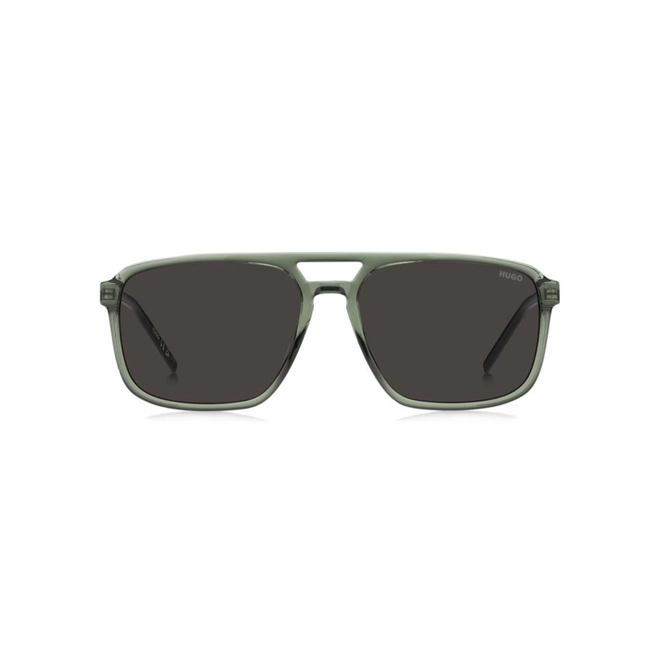 Óculos de Sol Hugo Boss HG1383/S 1ED 58IR S Acetato Verde com lentes na cor Cinza 2