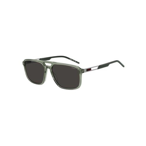 Óculos de Sol Hugo Boss HG1383/S 1ED 58IR S Acetato Verde com lentes na cor Cinza