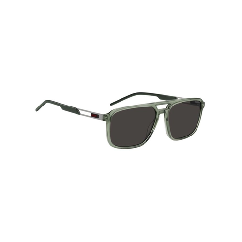 Óculos de Sol Hugo Boss HG1383/S 1ED 58IR S Acetato Verde com lentes na cor Cinza