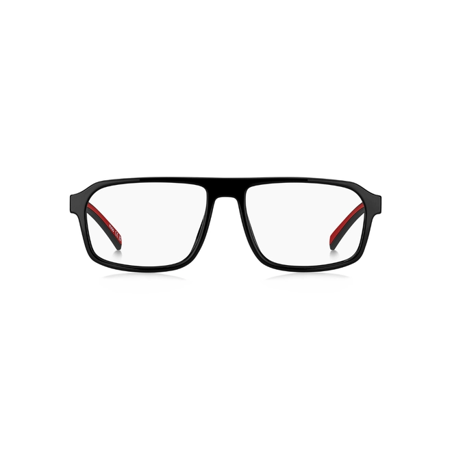 Óculos de Grau Hugo Boss HG 1370/G 807 5516 R Acetato Preto com Vermelho 2