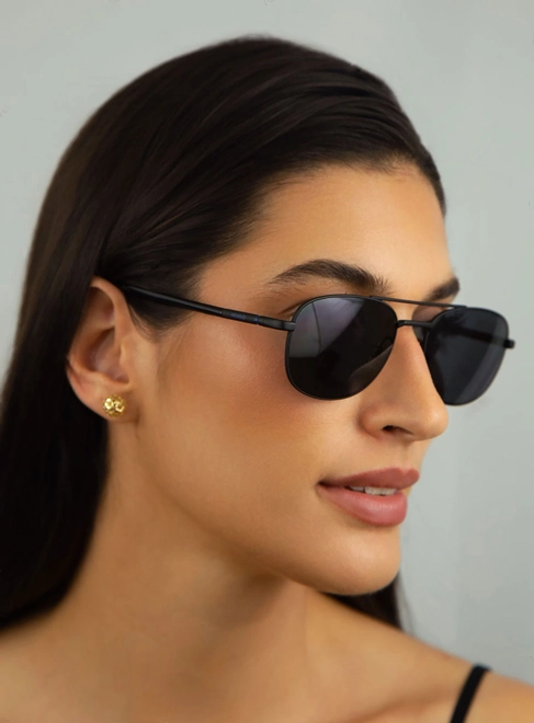 Óculos de Sol Hugo Boss HG 1375/S 003 56IR S Metal Preto Fosco com lentes na cor Cinza 5