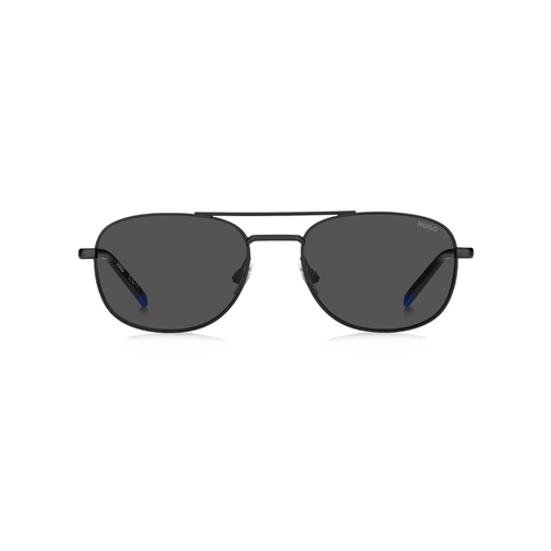 Óculos de Sol Hugo Boss HG 1375/S 003 56IR S Metal Preto Fosco com lentes na cor Cinza