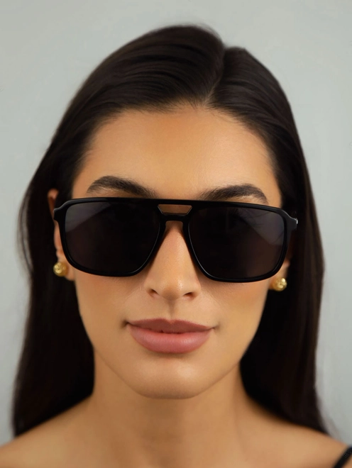Óculos de Sol Hugo Boss HG 1383/S 807 58IR Acetato Preto com lentes na cor Cinza 4