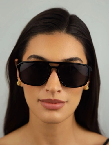 Óculos de Sol Hugo Boss HG 1383/S 807 58IR Acetato Preto com lentes na cor Cinza