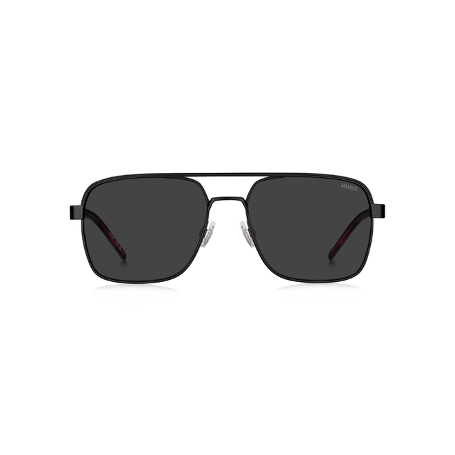 Óculos de Sol Hugo Boss HG 1384/S 003 57IR S Metal Preto Fosco com lente na cor Cinza 2