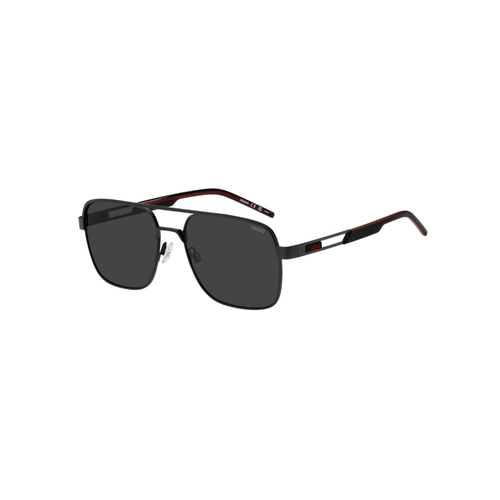 Óculos de Sol Hugo Boss HG 1384/S 003 57IR S Metal Preto Fosco com lente na cor Cinza