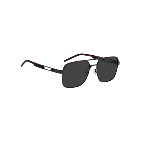 Óculos de Sol Hugo Boss HG 1384/S 003 57IR S Metal Preto Fosco com lente na cor Cinza