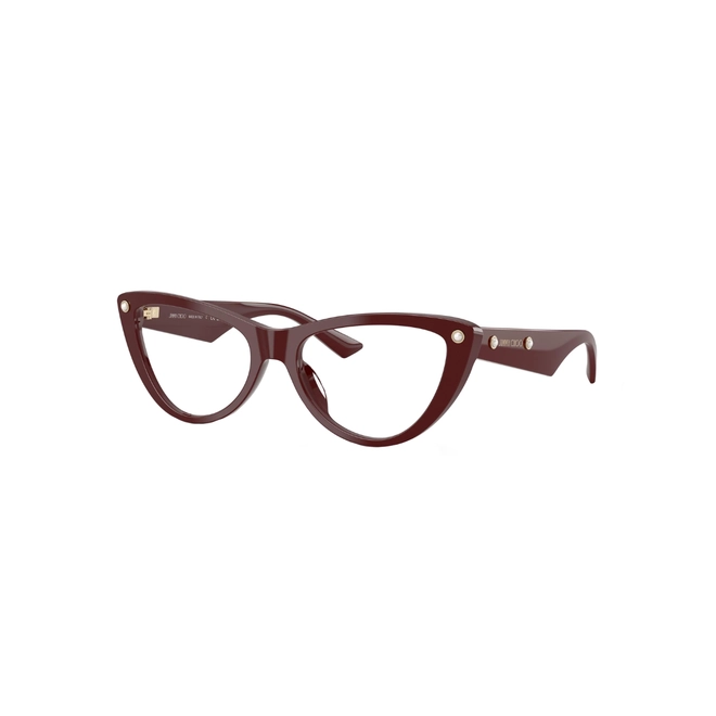 Óculos de Grau Jimmy Choo 0JC3044HU 5057 54 Acetato Bordô 1