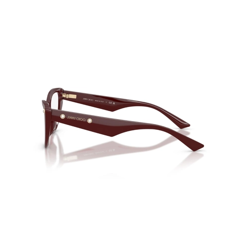 Óculos de Grau Jimmy Choo 0JC3044HU 5057 54 Acetato Bordô