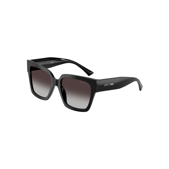 Óculos de Sol Jimmy Choo 0JC5047B 50008G54 Acetato Preto com lentes na cor Cinza Degradê 1