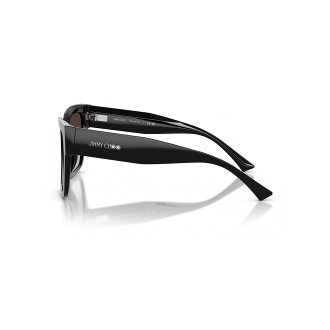 Óculos de Sol Jimmy Choo 0JC5047B 50008G54 Acetato Preto com lentes na cor Cinza Degradê 3