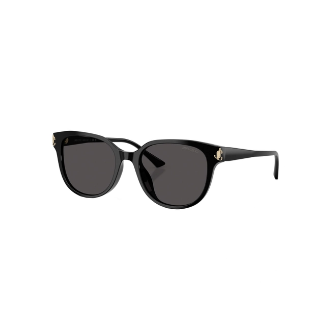 Óculos de Sol Jimmy Choo 0JC5057D 50008755 Acetato Preto com lentes na cor Cinza Escuro 1