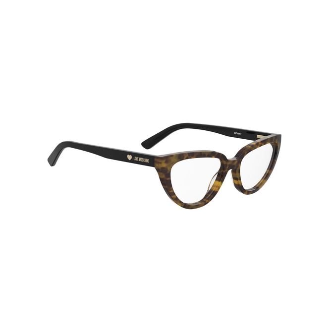 Óculos de Grau Love Moschino MOL667 086 5417 R Acetato Marrom Mesclado 3