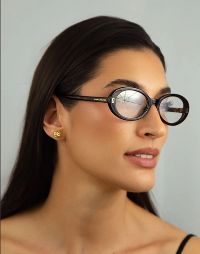 Óculos de Grau Marc Jacobs MJ 1132/G 086 5118 R Acetato Marrom Mesclado