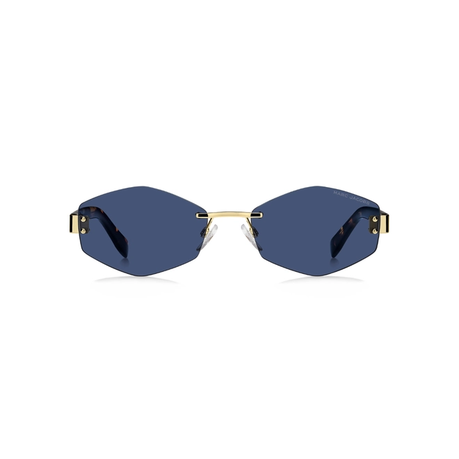 Óculos de Sol Marc Jacobs MARC 496/S AIR LKS 57KU S Metal Dourado com lentes na cor Azul 2