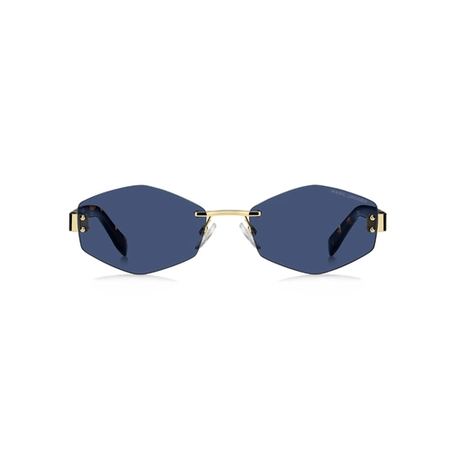 Óculos de Sol Marc Jacobs MARC 496/S AIR LKS 57KU S Metal Dourado com lentes na cor Azul