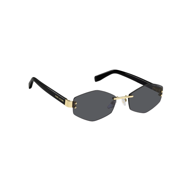 Óculos de Sol Marc Jacobs MARC 496/S AIR RHL 57IR S Metal Dourado com lentes na cor Cinza 3
