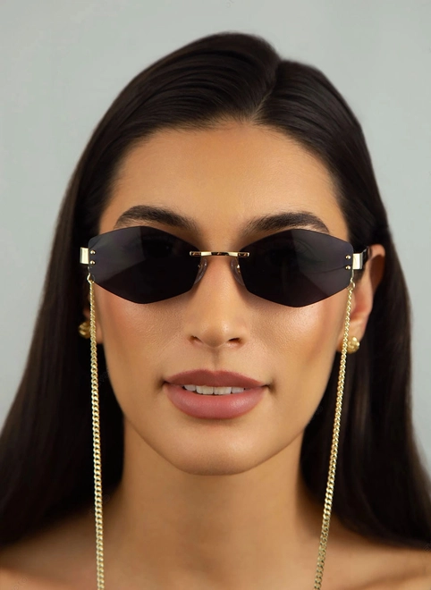 Óculos de Sol Marc Jacobs MARC 496/S AIR RHL 57IR S Metal Dourado com lentes na cor Cinza 4