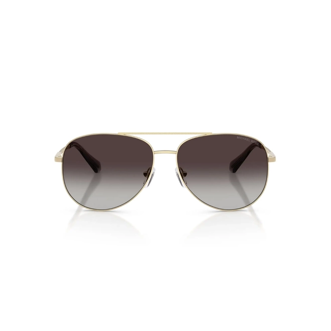 Óculos de Sol Michael Kors 0MK1172 10148G58 Metal Dourado com lentes na cor Cinza Degradê 2