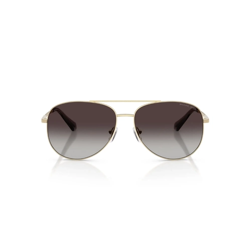 Óculos de Sol Michael Kors 0MK1172 10148G58 Metal Dourado com lentes na cor Cinza Degradê