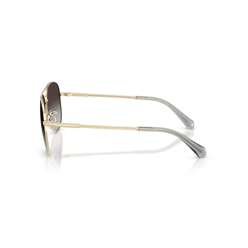 Óculos de Sol Michael Kors 0MK1172 10148G58 Metal Dourado com lentes na cor Cinza Degradê