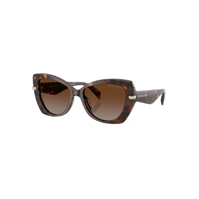 Óculos de Sol Michael Kors 0MK2258U 4031T555 Acetato Marrom Mesclado com lentes na cor Marrom Degradê 1
