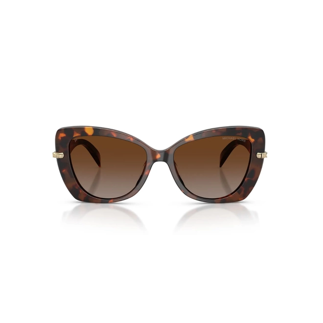 Óculos de Sol Michael Kors 0MK2258U 4031T555 Acetato Marrom Mesclado com lentes na cor Marrom Degradê 2