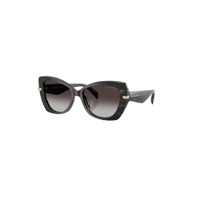 Óculos de Sol Michael Kors 0MK2258U 40348G55 Acetato Preto com lentes na cor Cinza Degradê 1
