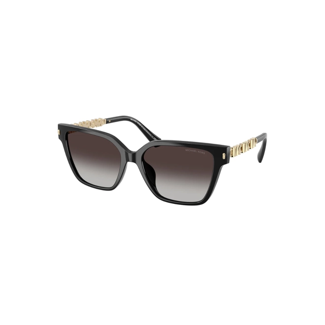 Óculos de Sol Michael Kors 0MK2263U 30058G56 Acetato Preto com lentes na cor Cinza Degradê 1
