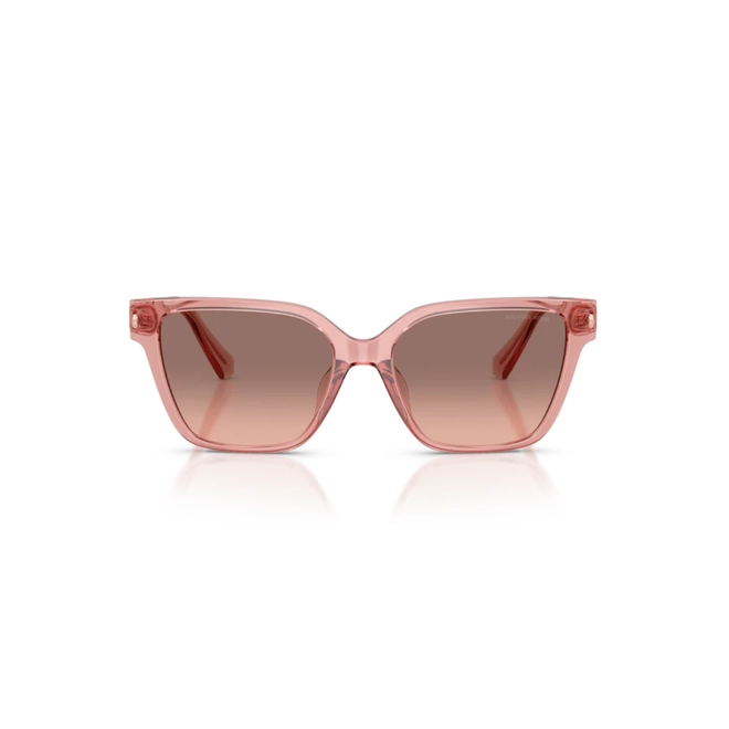 Óculos de Sol Michael Kors 0MK2263U 31011356 Acetato Rosa Transparente com lentes na cor Marrom Degradê 2