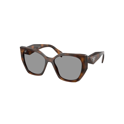 Óculos de Sol Prada 0PR 19ZS 20D50Q55 Acetato Marrom Mesclado com lentes na cor Cinza